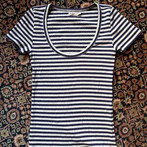 Freestyle Rib Knit Tee - Montreal Stripe XS